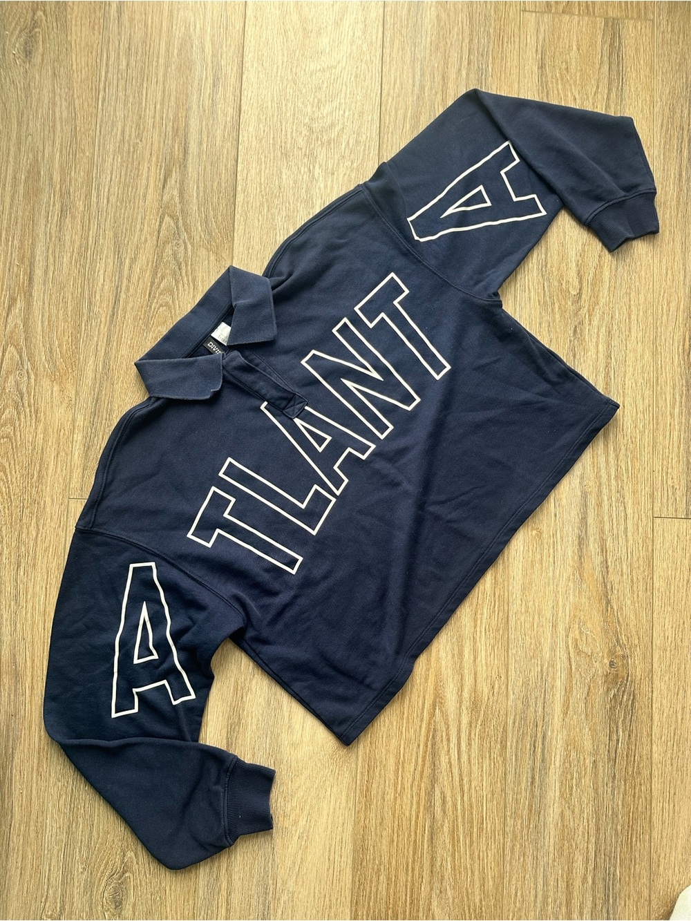H&M cropped rugby shirt
